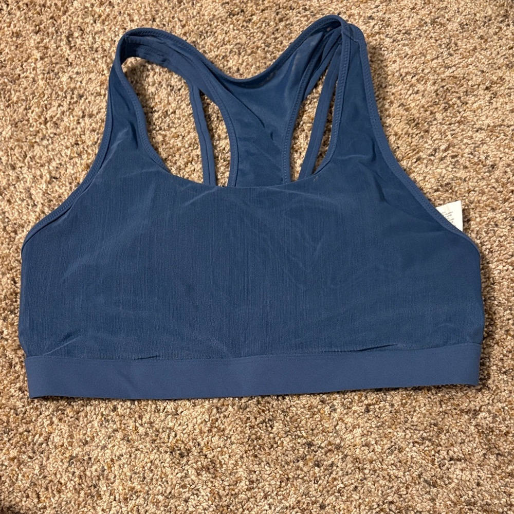 Fabletics Blue Racerback Sports Bra